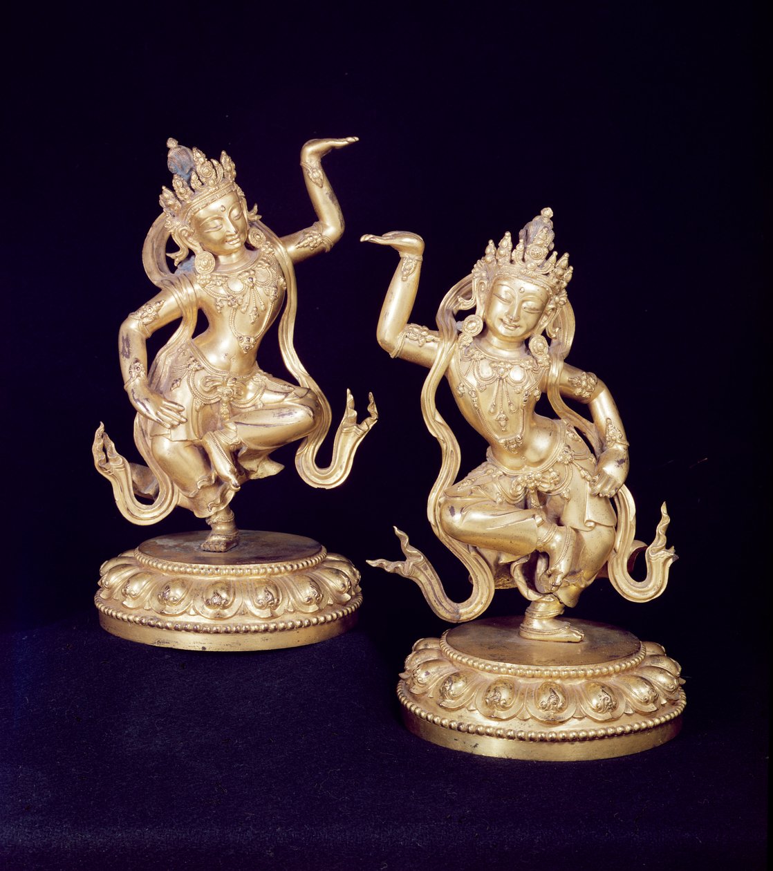Bodhisattva, paar Husante figuren door School Chinese