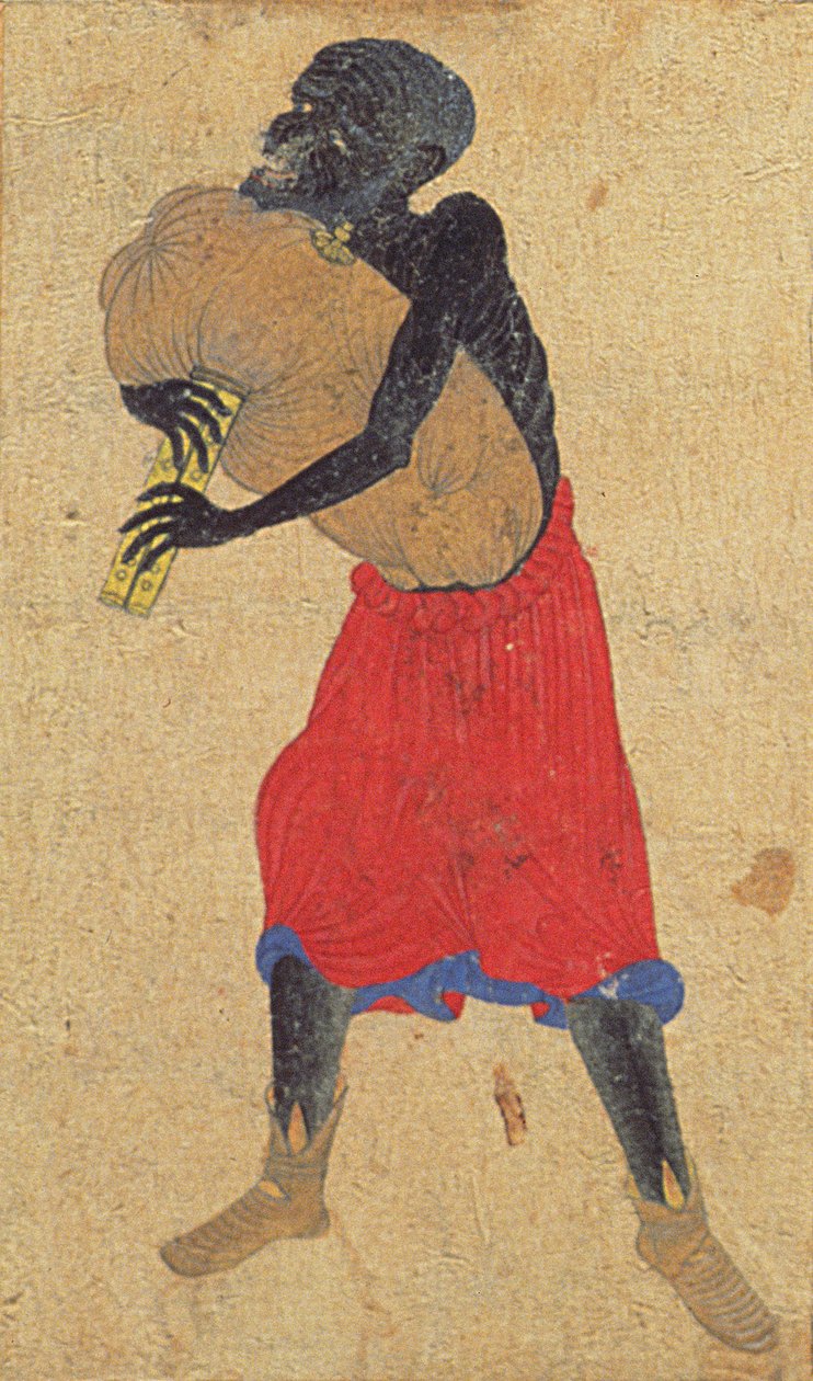 Detail van een man uit 