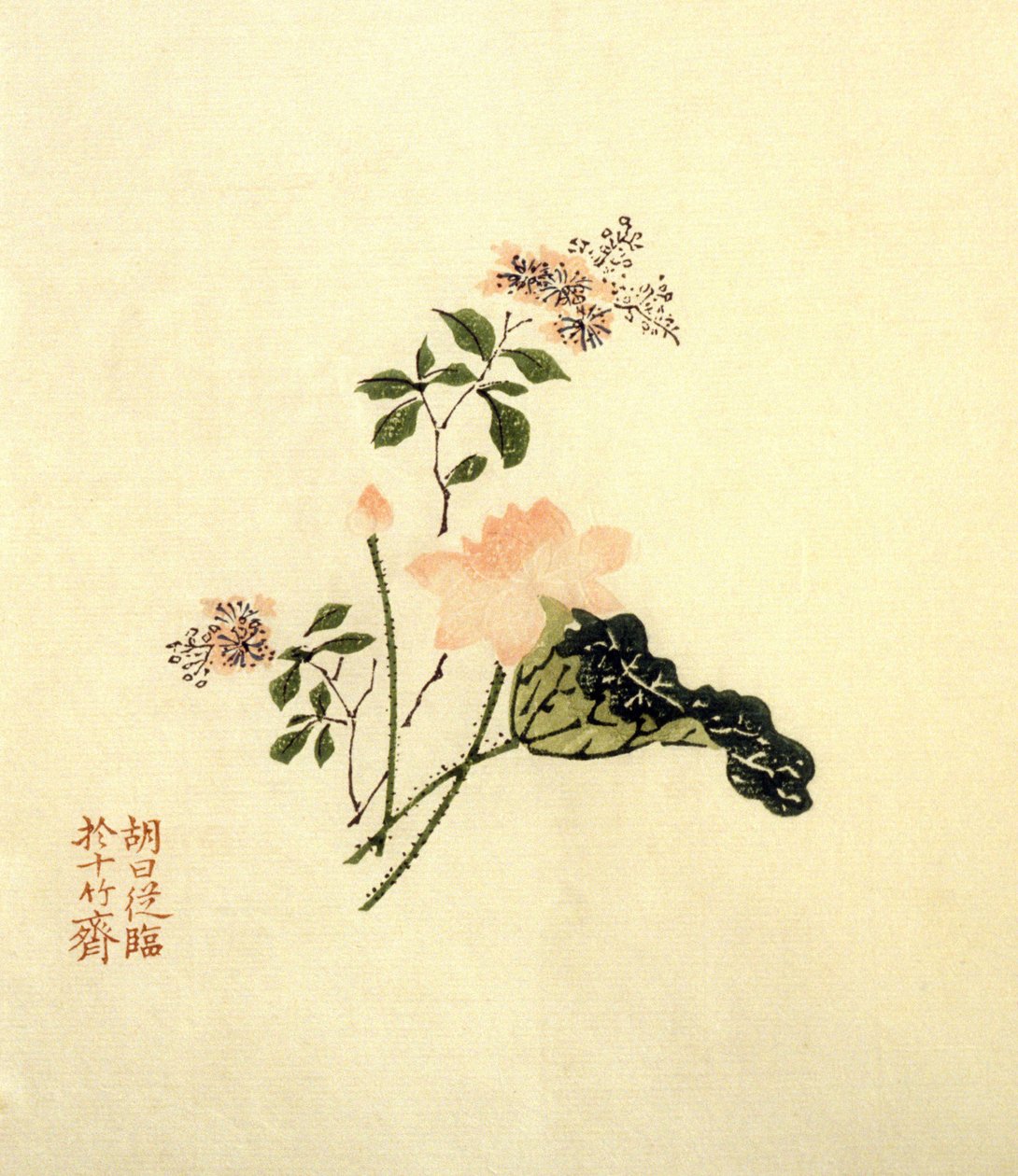 Lotusbloem - inkt op papier, China door School Chinese