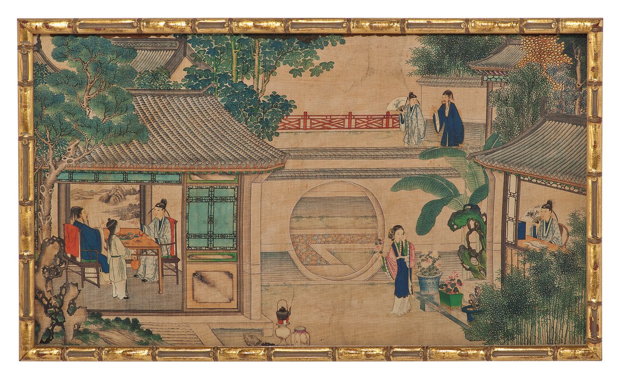 Een van Vierentwintig Scènes uit Droom van de Rode Kamer door School Chinese