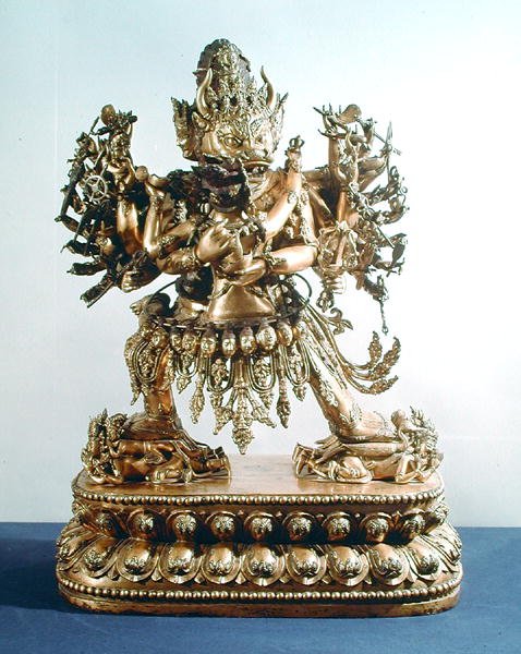Vajrabhairava, aspect van Yamantaka, de beschermer van de wet door School Chinese