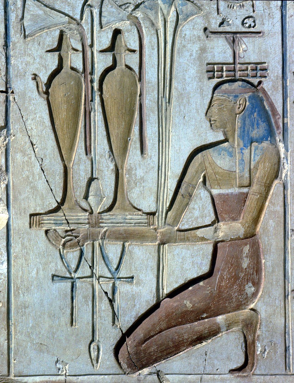 Abydos: Tempel van Seti I gewijd aan God Osiris door School Egyptian