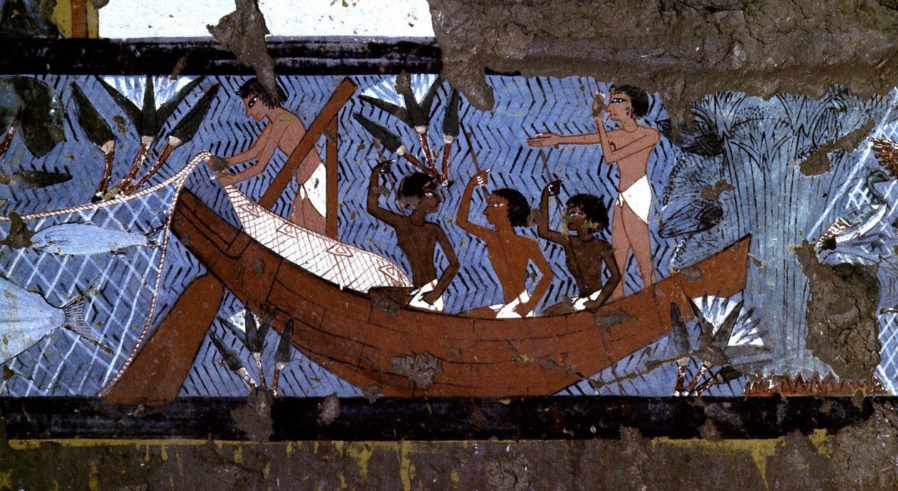 Luxor, Thebe: Linkeroever van de Nijl. Website van DEIR EL MADINEH. Dorp en necropolis van ambachtslieden: graf van IPOUY 18e Dynastie. door School Egyptian