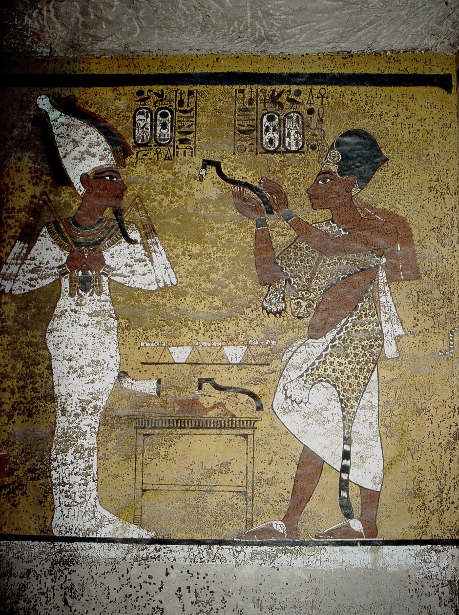 Luxor, Thebe: Vallei der Koningen. Graf van Toetanchamon. door School Egyptian