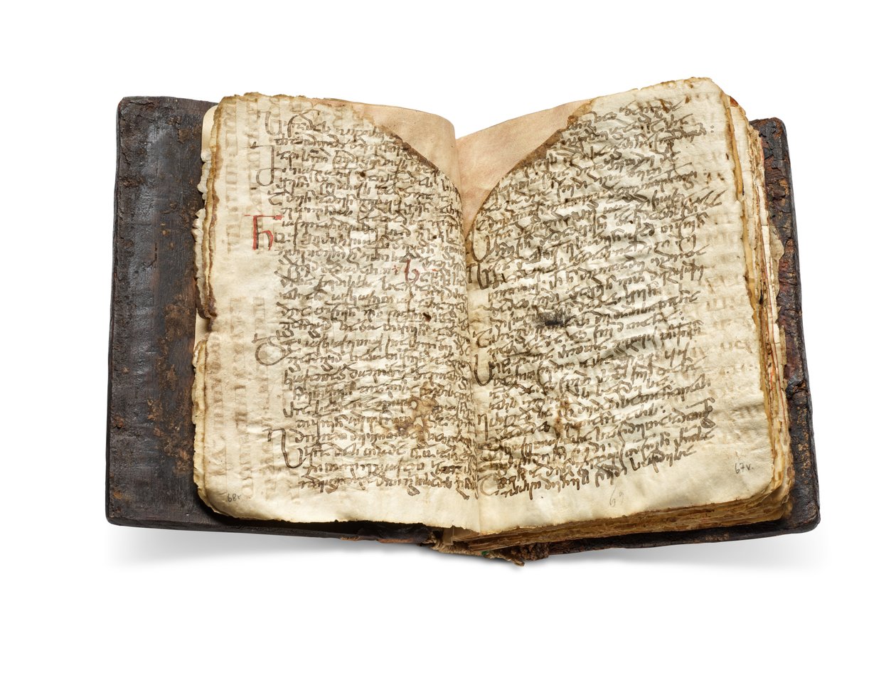 De Codex Sinaiticus Rescriptus, laat 5e-7e eeuw tot AD 979 (inkt op perkament) door School Egyptian