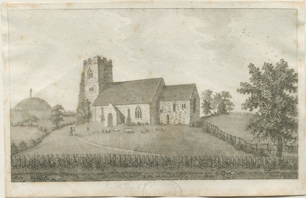 Kasteelkerk - Kerk (gravure) door School English