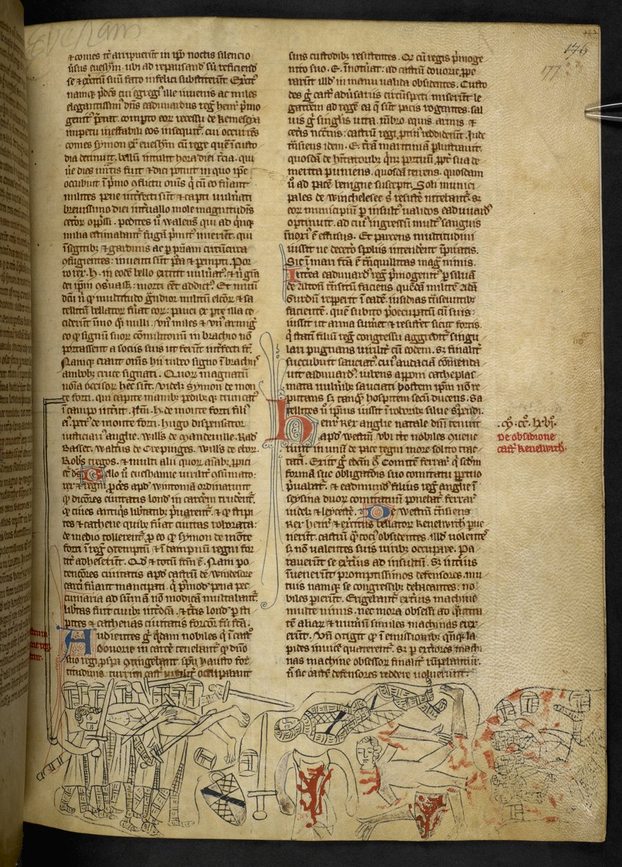 Slag bij Evesham en dood van Simon de Montfort (1208-65) 4 augustus 1265, uit de 
