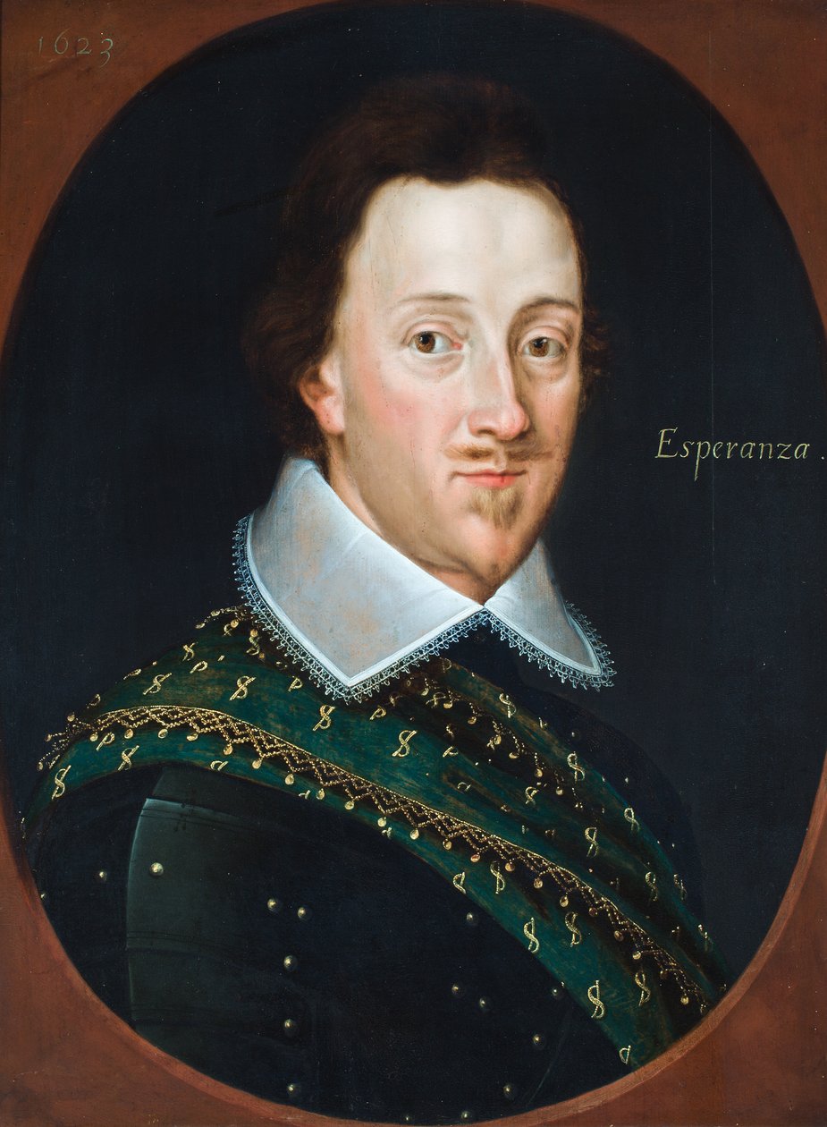 Portret van een heer, naar verluidt Henry, Lord Percy of Alnwick (olieverf op paneel) door School English