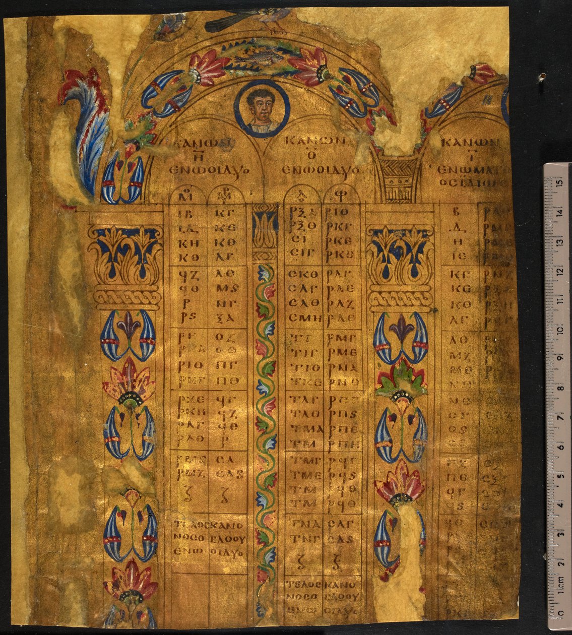 Canon tabellen, 6e-7e eeuw, Add MS 5111, f.11r door School European
