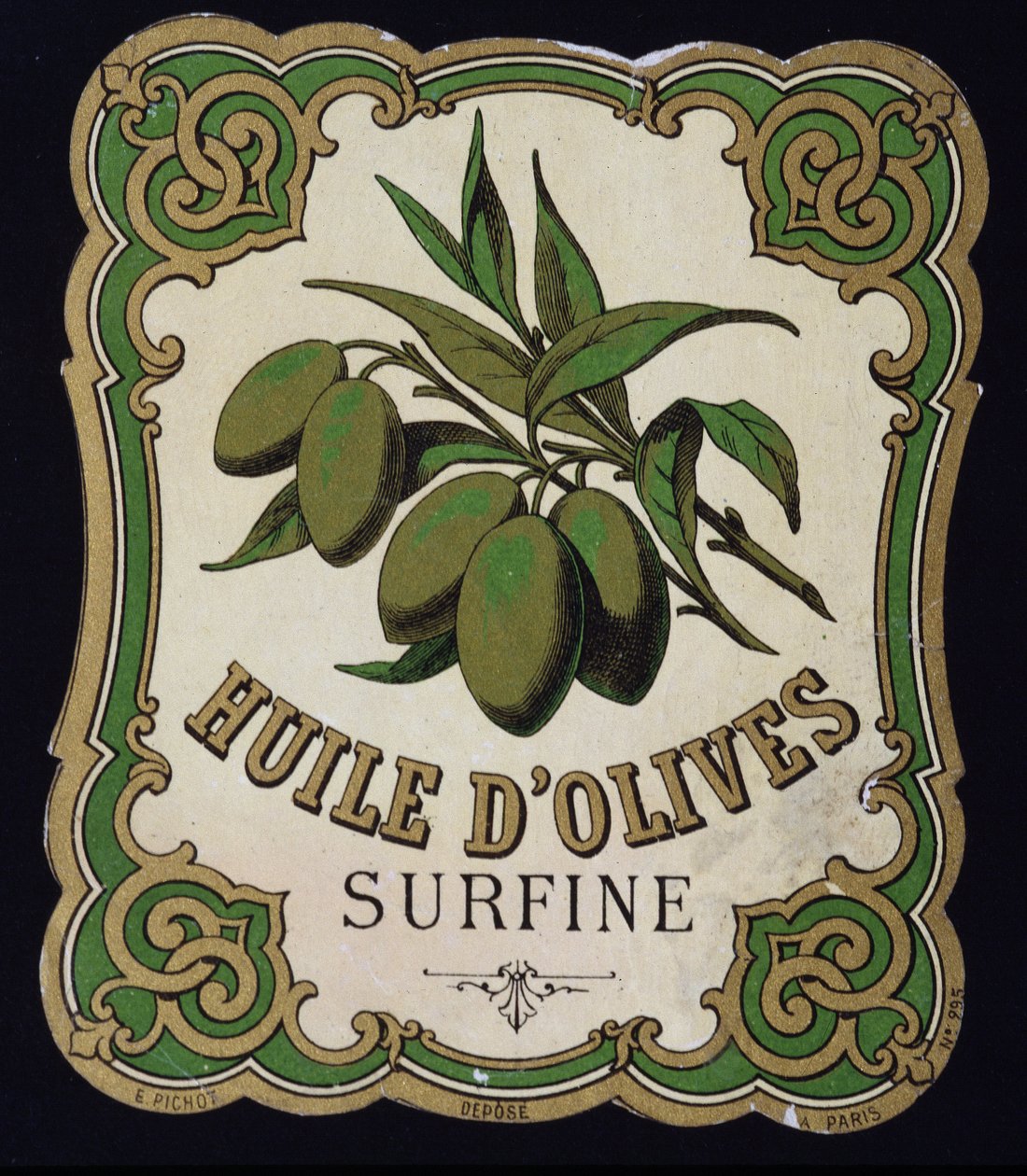 Surfine Olijfolie Etiket door School French
