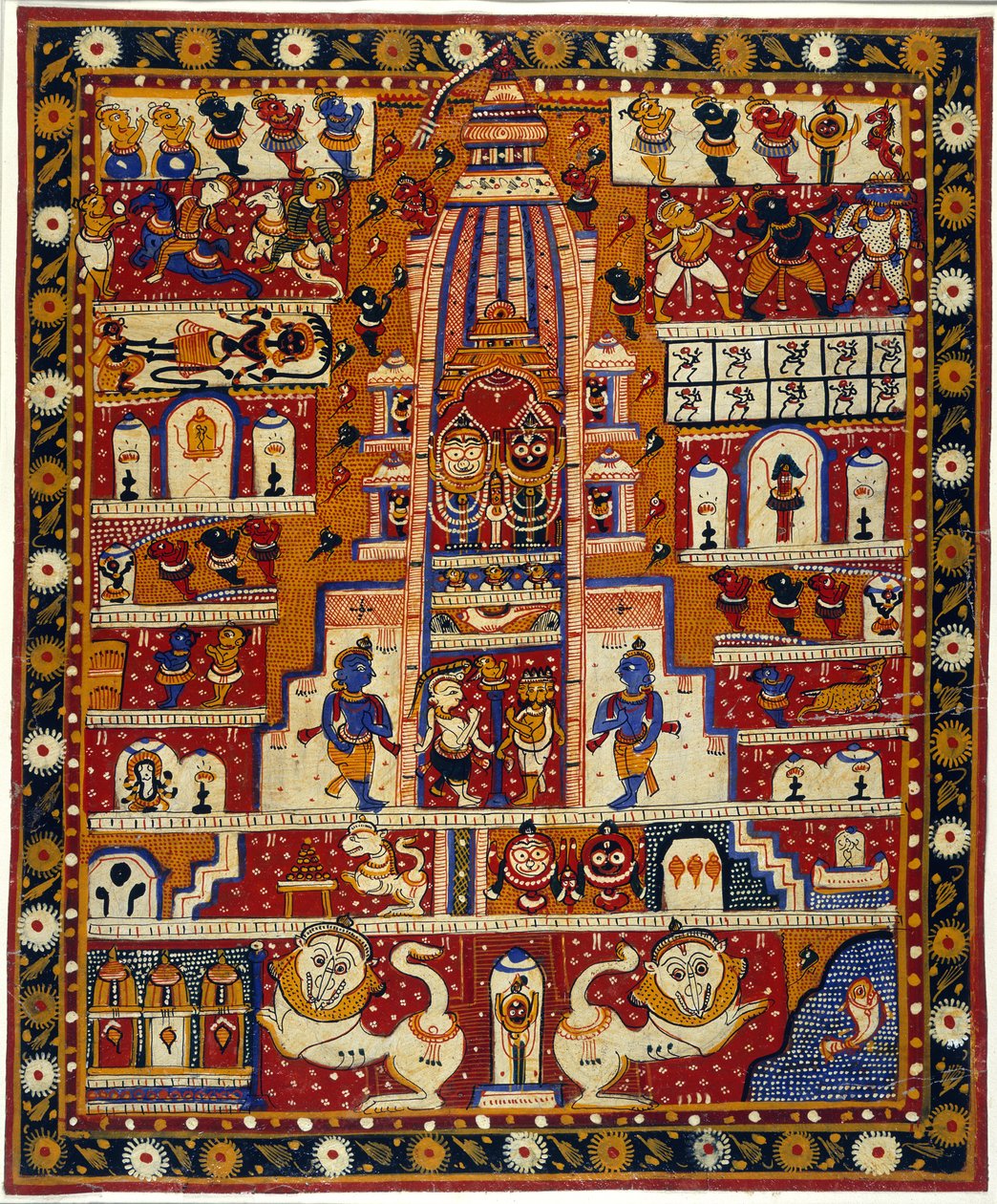 Add MS Or 3721 Diagram van de Jagannath Tempel, ca. 1930 door School Indian