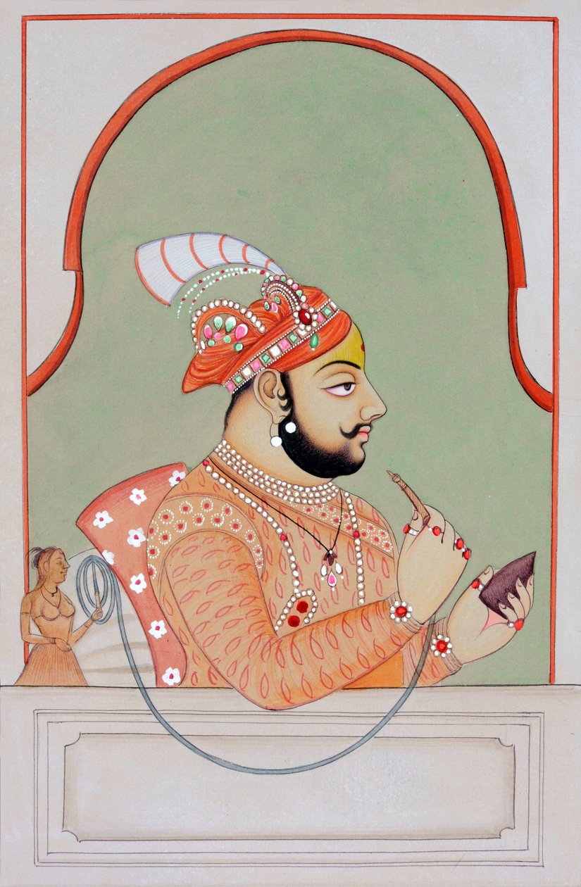 Miniatuurschilderij van Maharana Jagat Singh Udaipur door School Indian