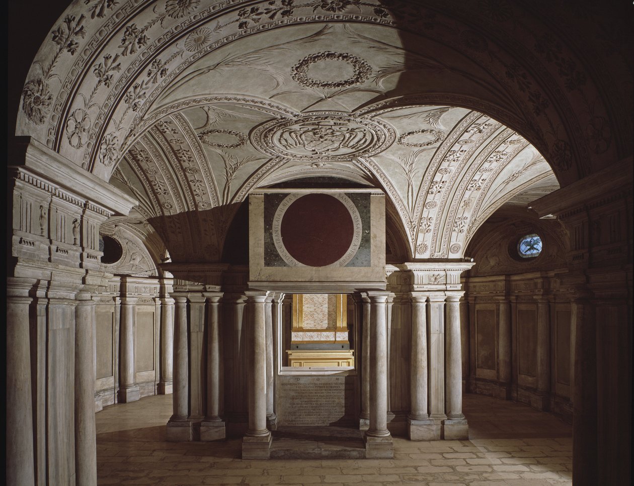 Crypte van de kerk van Sint-Martino ai Monti, 4e-5e eeuw door School Italian