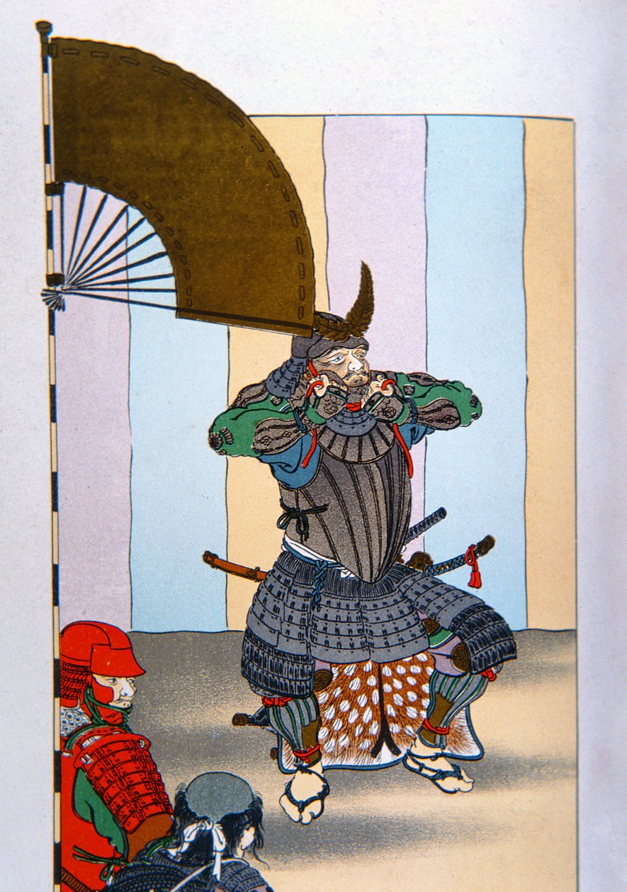 Samurai van Oud Japan: Tokugawa Iyeyasu na de slag bij Sekigahara in 1600 door School Japanese