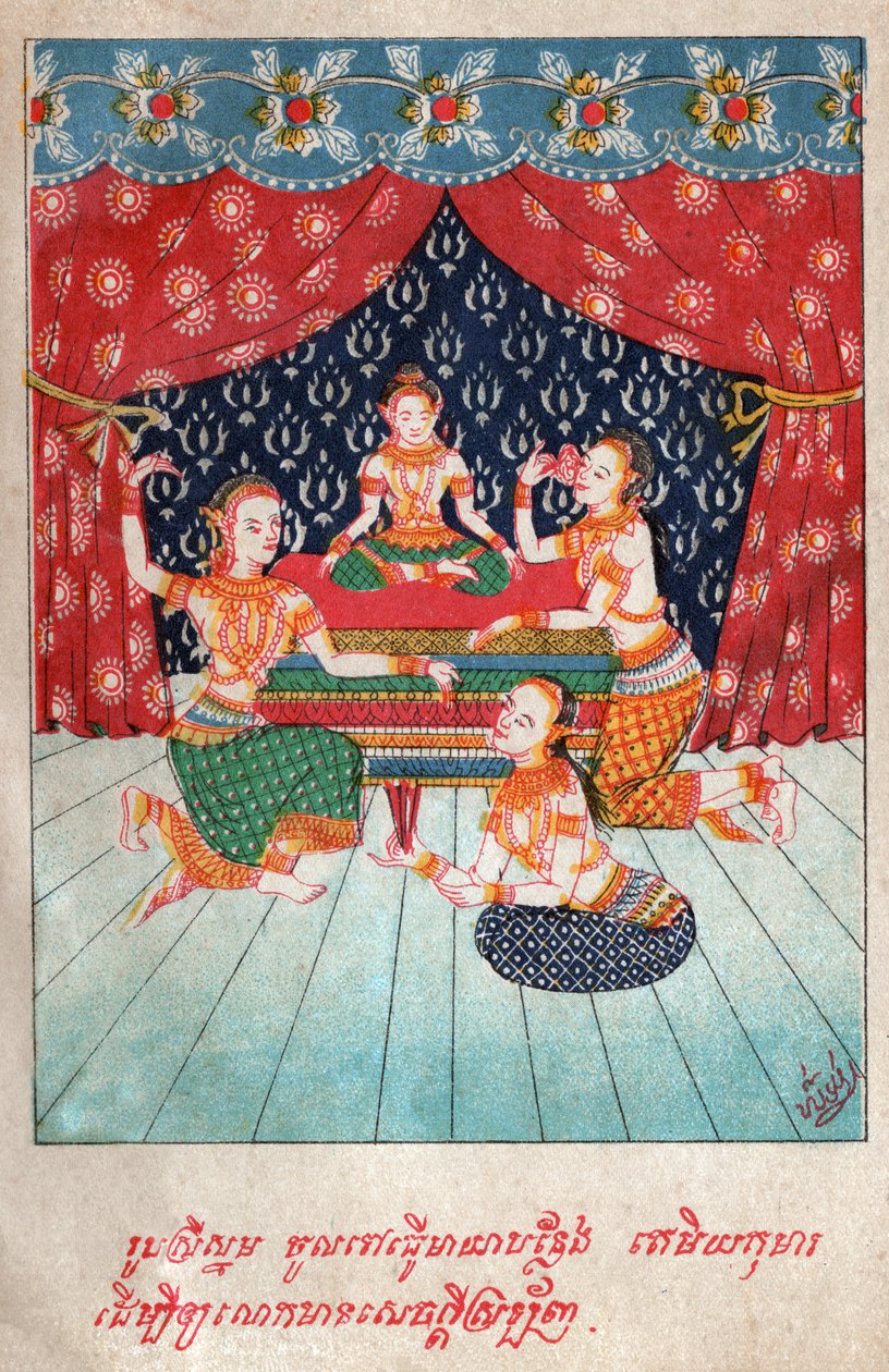 Temiya Jakata, ca. 1910 (illustratie) door School Laotian