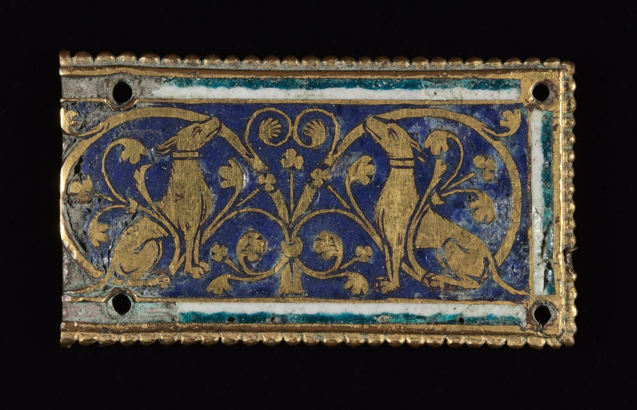 Plaquette, waarschijnlijk van een Reliekschrijn, c.1200-1250 door School Mosan