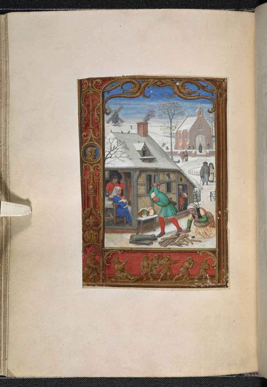 Kalenderpagina voor januari, Getijdenboek, Gebruik van Rome (het 