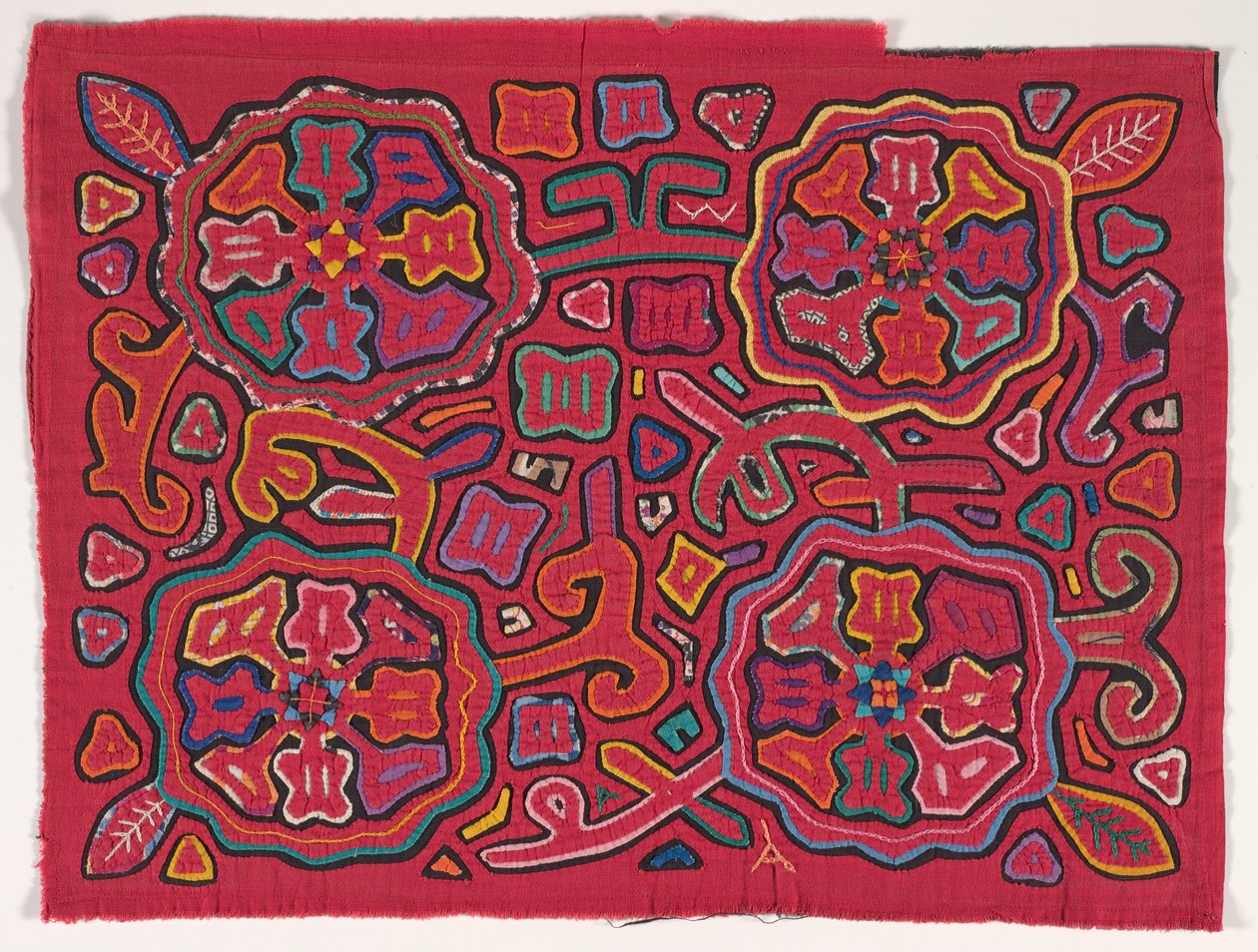 Shirt paneel (mola), Kuna volk, San Blas-eilanden, ca. 1950s door School Panamanian