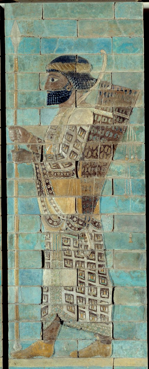 De fries van de boogschutters, uit het paleis van Darius I, koning van Perzië, in Susa door School Persian