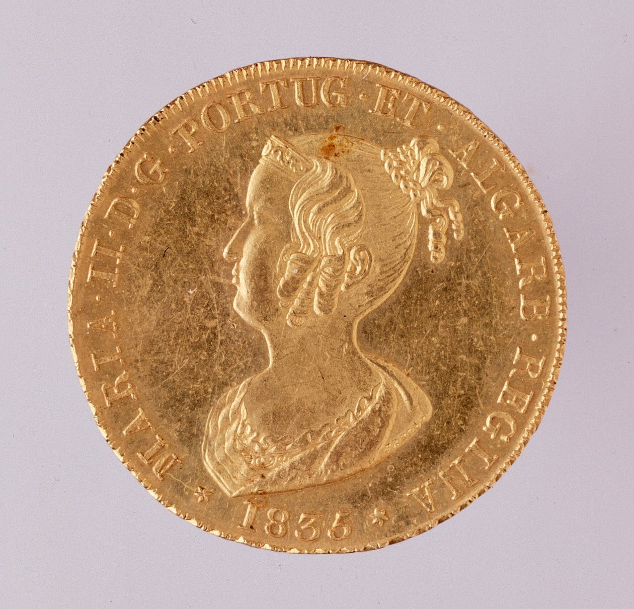 Gouden kroon van koningin van Portugal Maria II (1835) door School Portuguese
