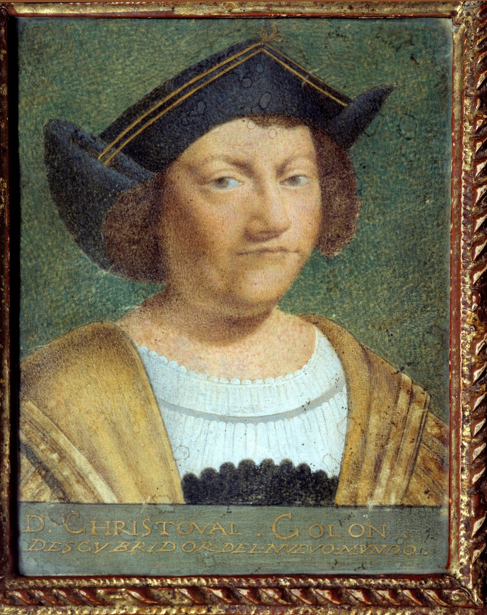 Portret van de navigator Christoffel Columbus (1451-1506) door School Portuguese