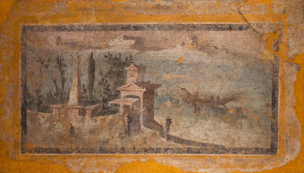 Maritiem landschap, Boscoreale door School Roman