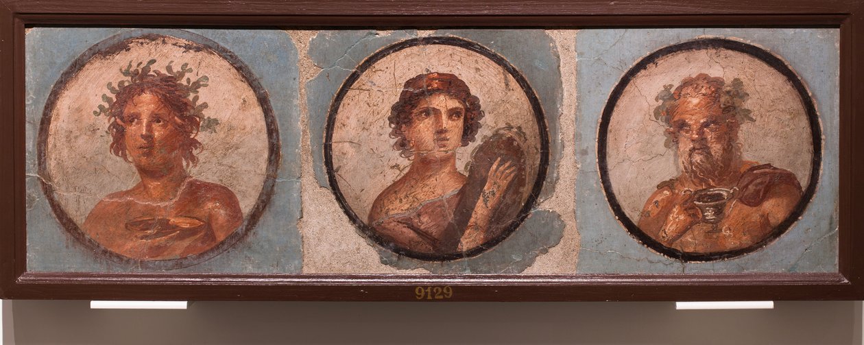 Medaillonportretten, Pompeii door School Roman
