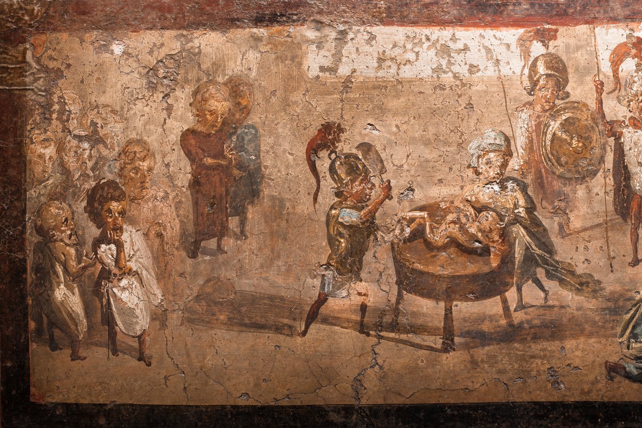 Het oordeel van Salomo, Pompeii door School Roman