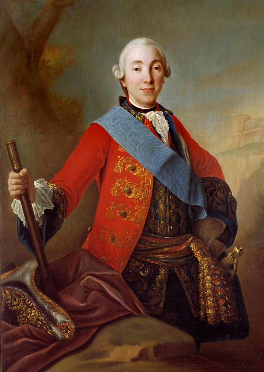 Portret van Peter III Fedorovich (1728-1762) Russische tsaar door School Russian