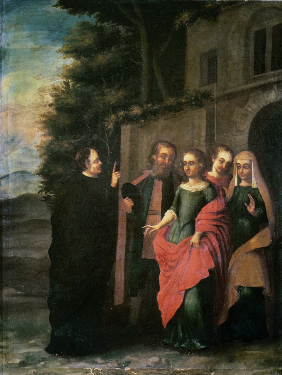 Een scène uit het leven van St. Eulalia van Merida door School Spanish