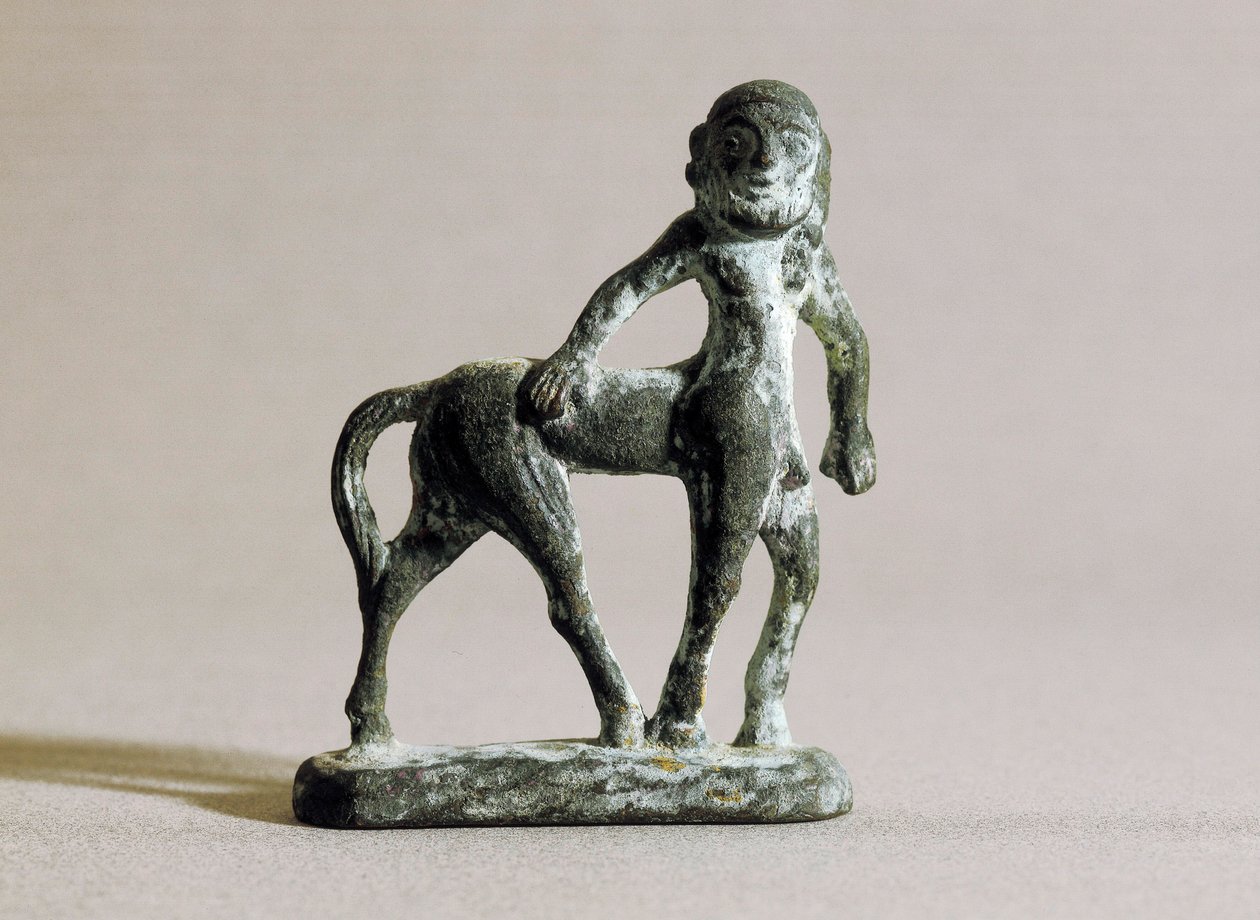 Iberische kunst: sculptuur van een centaur 6e-4e eeuw v.Chr. door School Spanish