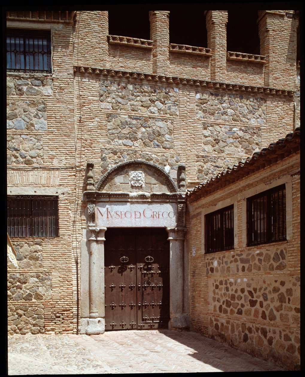 Uitzicht op het museumhuis van de schilder Dominikos Theotokopoulos genaamd El Greco door School Spanish