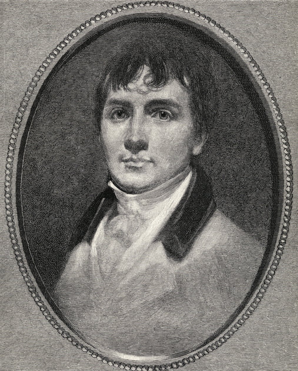 Portret van Robert Burns, uit 