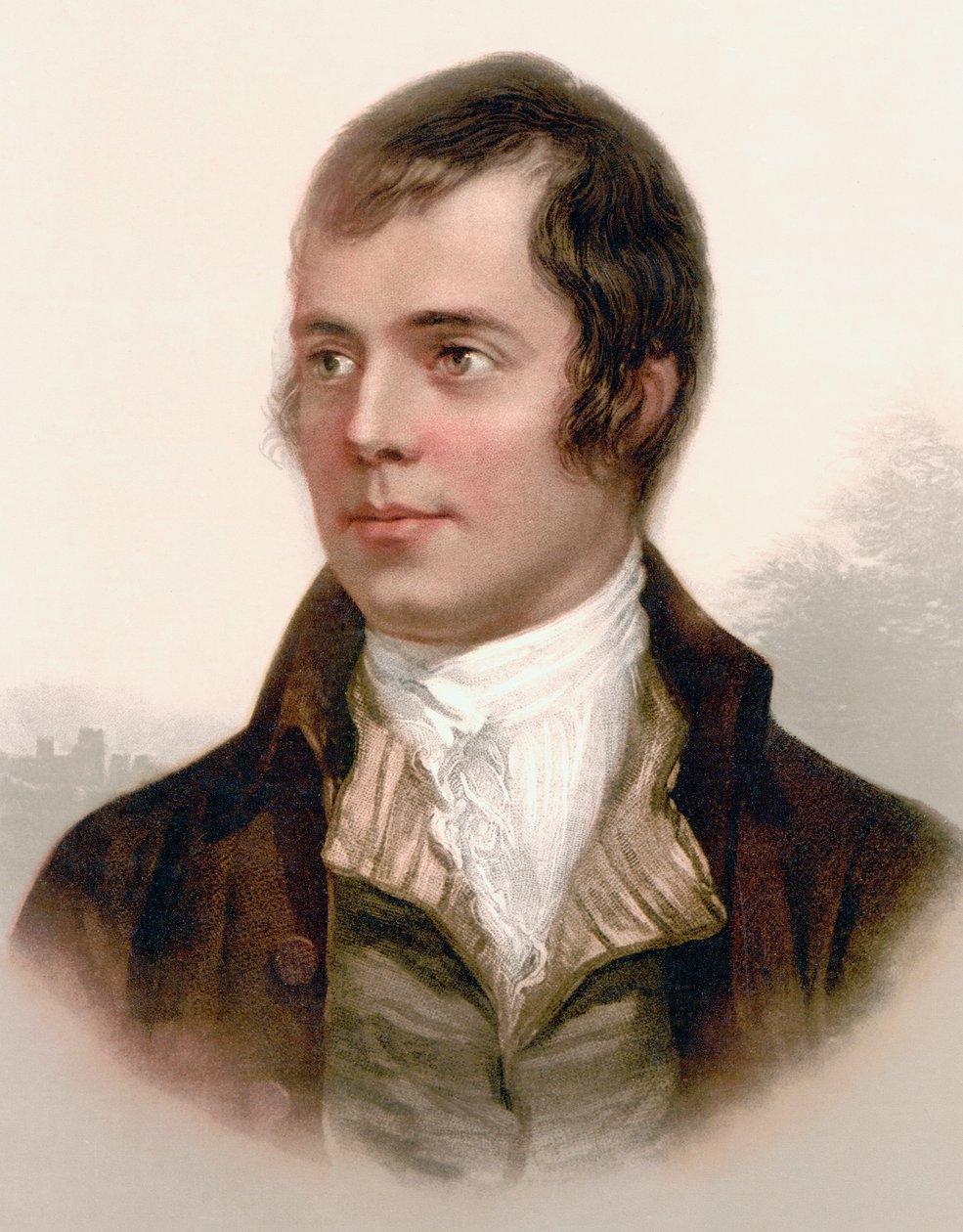 Robert Burns, naar een 19e-eeuwse prent door Scottish School