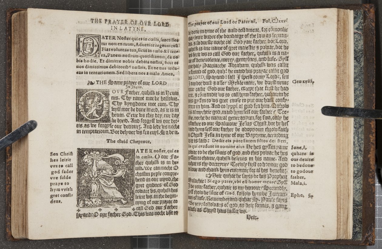 Fol 275 verso 276 recto, uit De Catechismus, 1552 door Scottish School