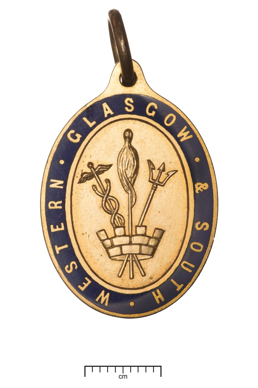 Schotland, Glasgow en South Western Railway, directeurs pas, ca. 1850 (goud & email) door Scottish School
