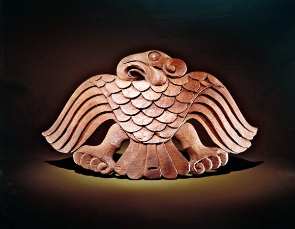 Adelaarszadelornament (hout) door Scythian