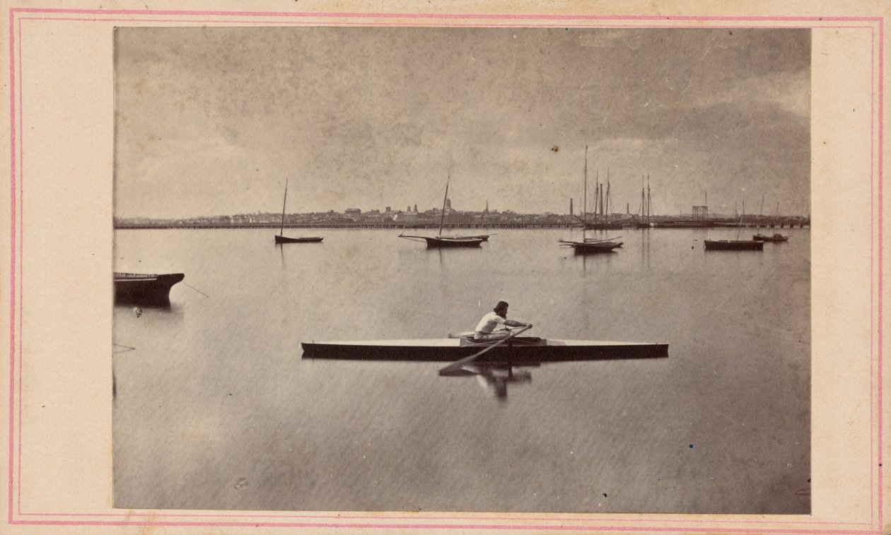 Roeier, jaren 1860 (foto) door Seaver Jr. Chandler