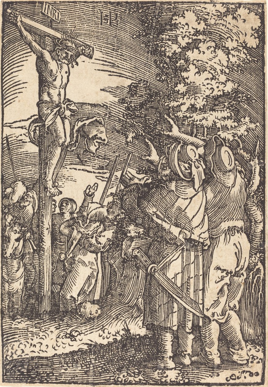 Christus aan het Kruis door Sebald Beham