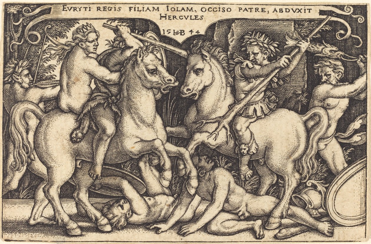 Hercules en Iole door Sebald Beham