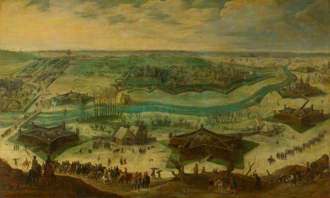 Het beleg van Jülich, 1621-22 door Sebastiaen Vrancx (attributed to)