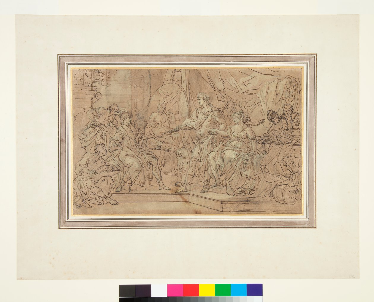 Alexander geeft Campaspe aan Apelles door Sebastiano Conca