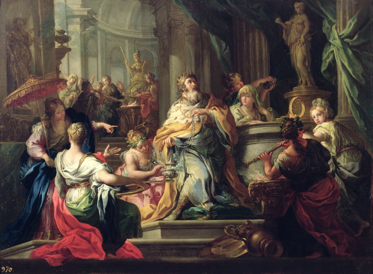 De Verafgoding van Salomo, c.1735 door Sebastiano Conca