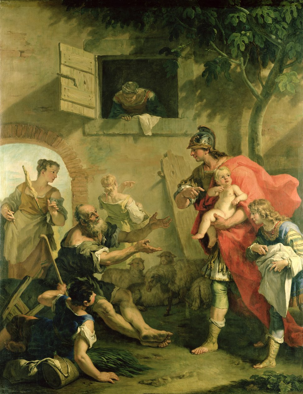 De jonge Cyrus met de herder door Sebastiano Ricci