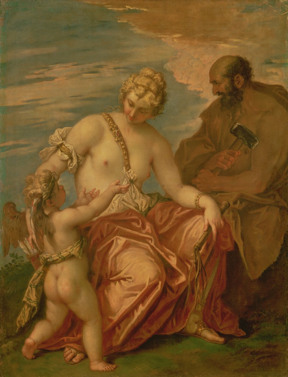 Venus, Vulcanus en Cupido door Sebastiano Ricci