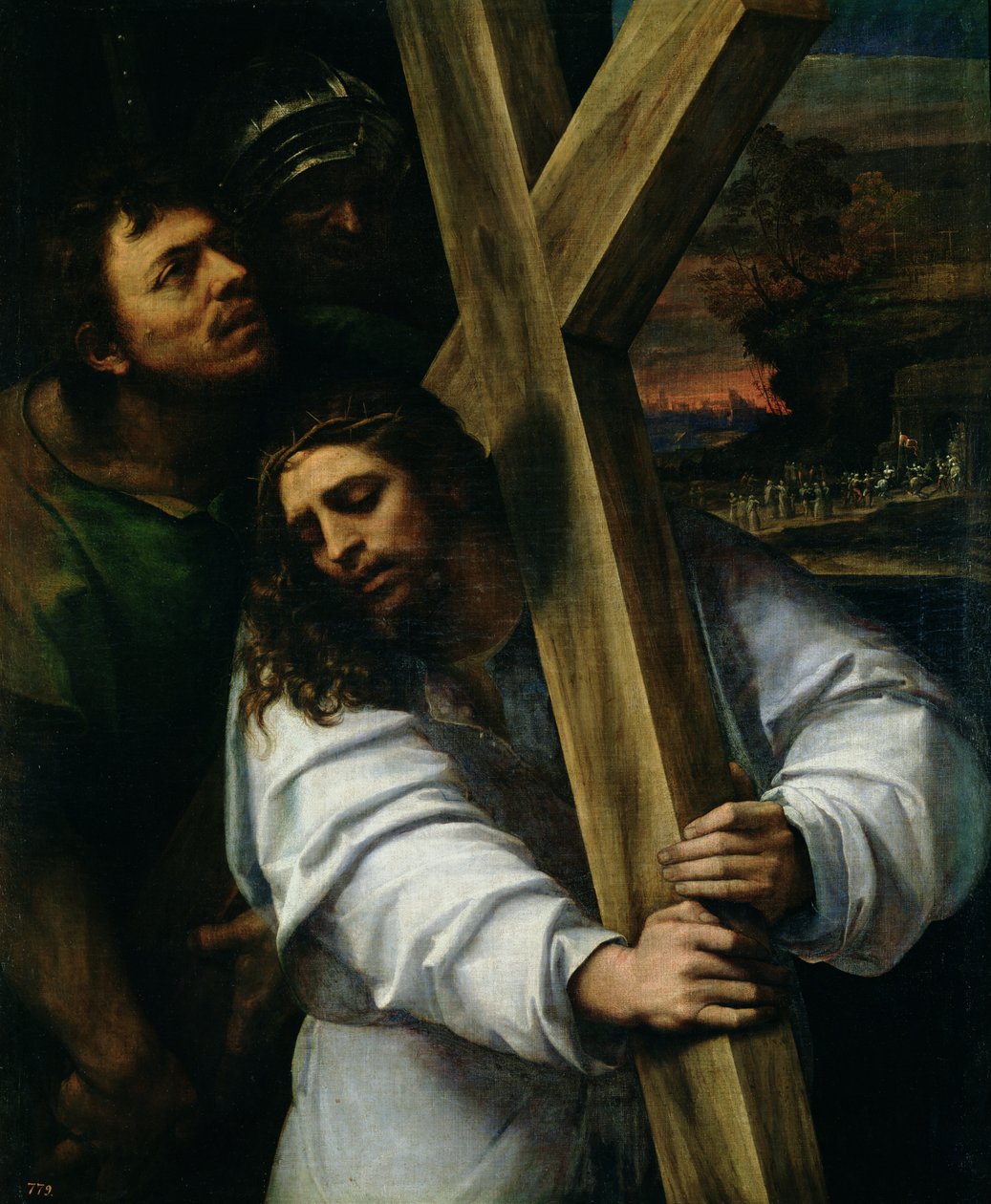 Jezus draagt het kruis, c.1535 door Sebastiano del Piombo