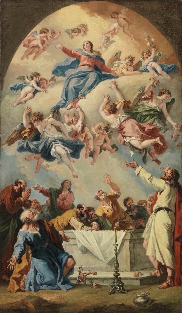Die Himmelfahrt Mariens door Sebastiano Ricci