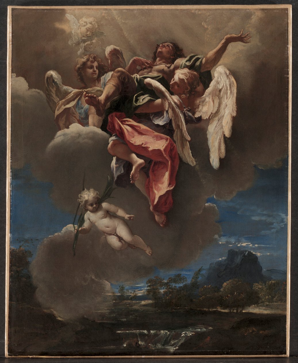 Studie voor een apotheose van een heilige voor San Bernardino dei Morti, Milaan, ca. 1695 door Sebastiano Ricci