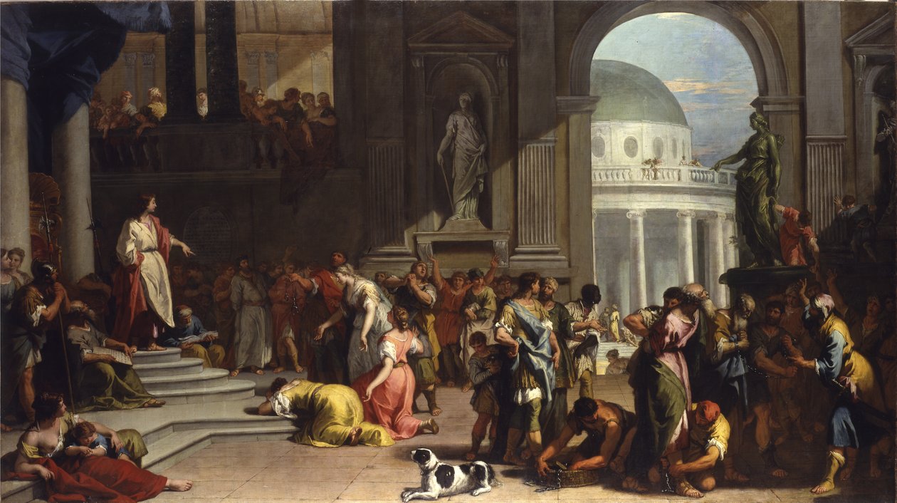 Susanna voor Daniël door Sebastiano Ricci