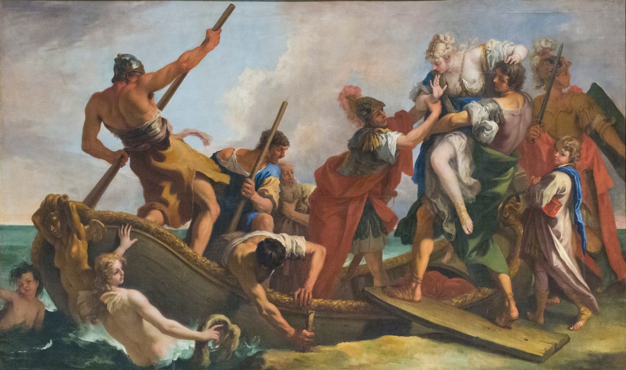 De ontvoering van Helena, begin 18e eeuw door Sebastiano Ricci